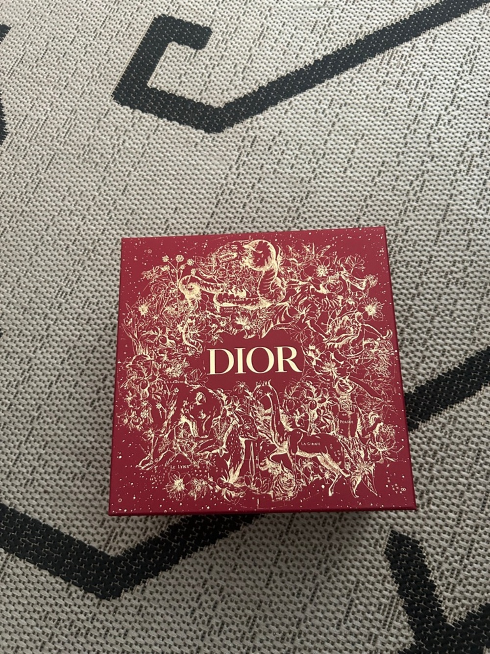 Dior Red Box with Gold Special Edition Tissue Paper included New